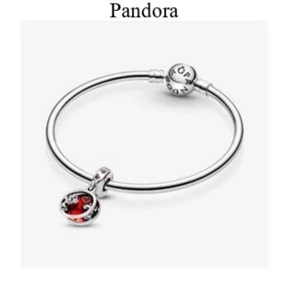 Pandora Disney Mickey Mouse & Minnie Mouse Love and Kisses Dangle Charm